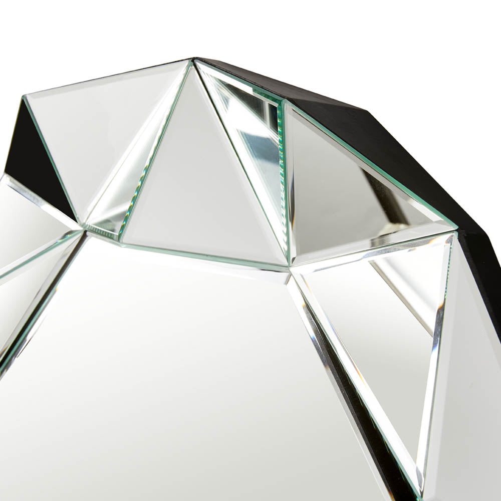 striking diamond wall mirror