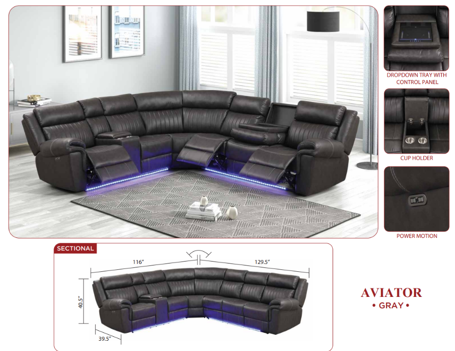 quality recliner sectional