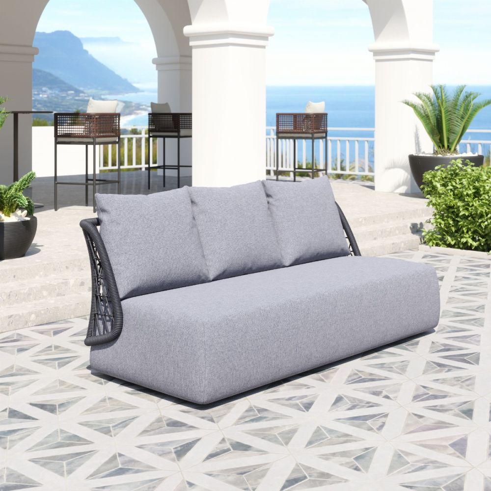 grey outdoor sofa