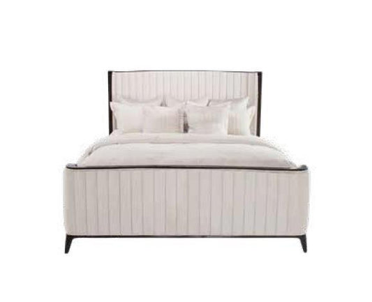 beige single bed