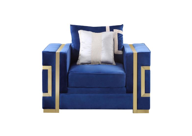 blue sofa set