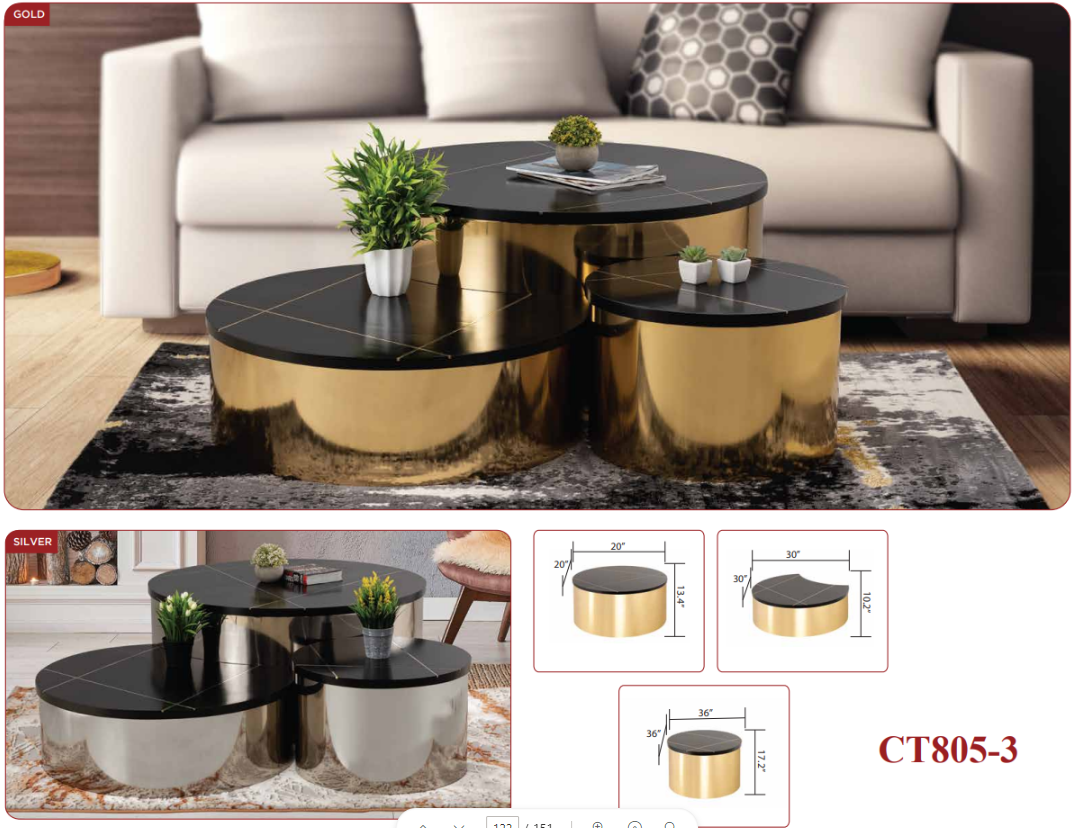 luxury coffee table