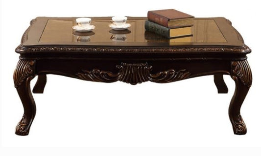 brown glass coffee table