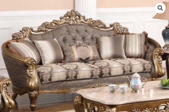 golden premium sofa set