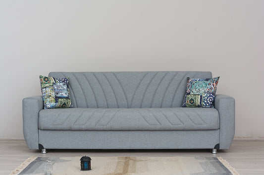 light grey fabric sofa set