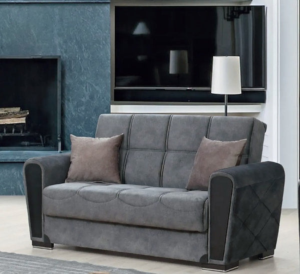 dark grey sofa set