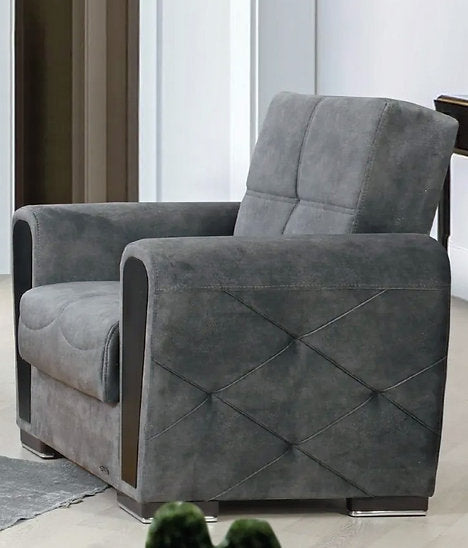 dark grey sofa set