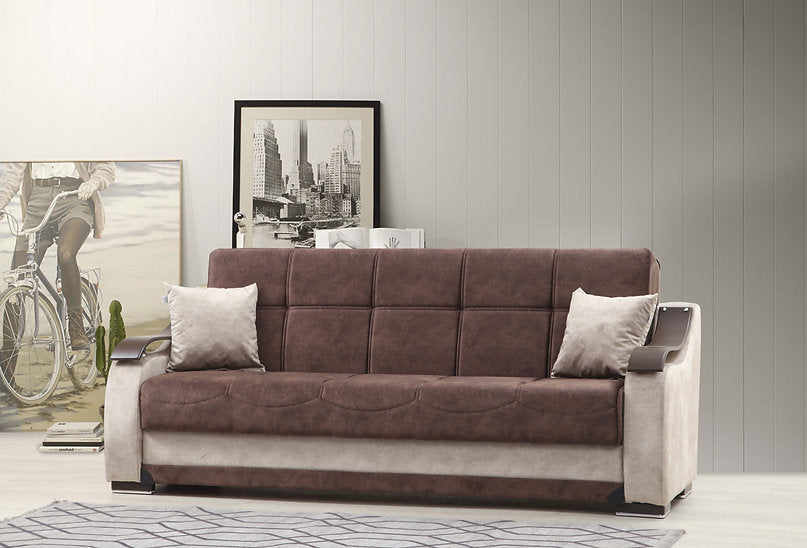 brown fabric sofa set