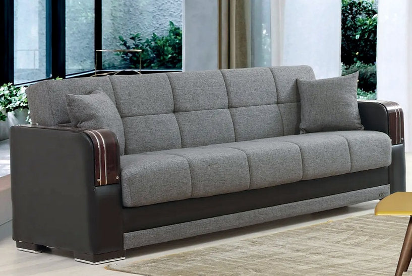 light grey fabric sofa set