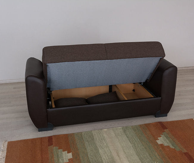 brown fabric sofa set