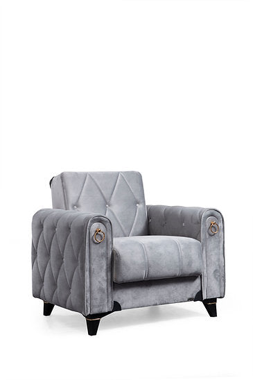 light grey fabric sofa set