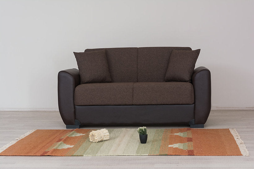 brown fabric sofa set