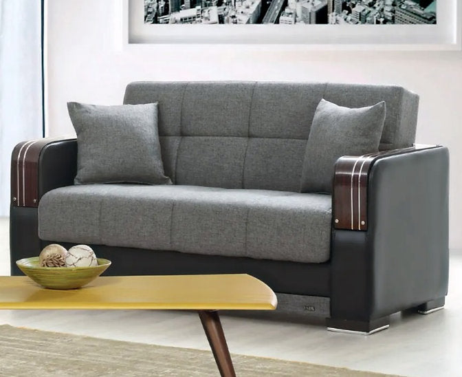 light grey fabric sofa set