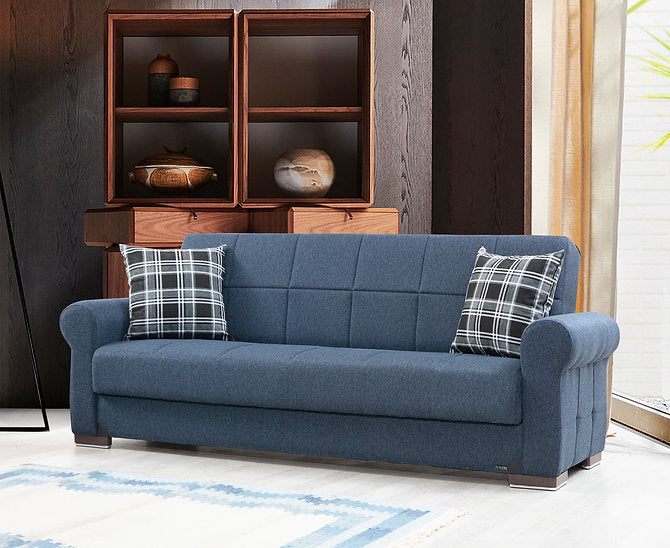 navy fabric sofa set