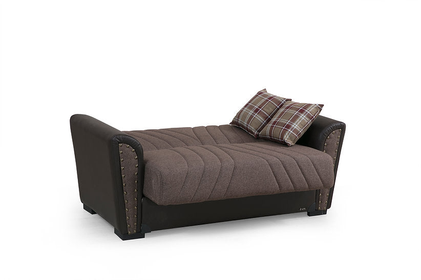 brown fabric sofa set