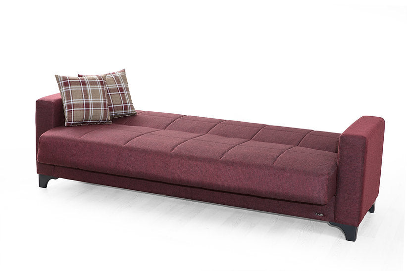 burgundy fabric sofa set