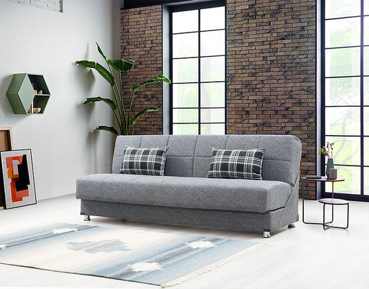 grey fabric sofa