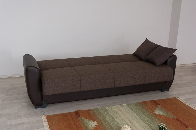 brown fabric sofa set