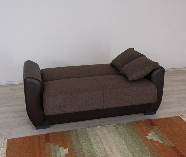 brown fabric sofa set