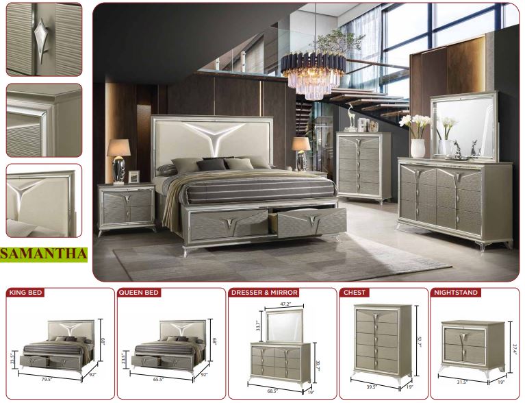 beige storage bedroom set