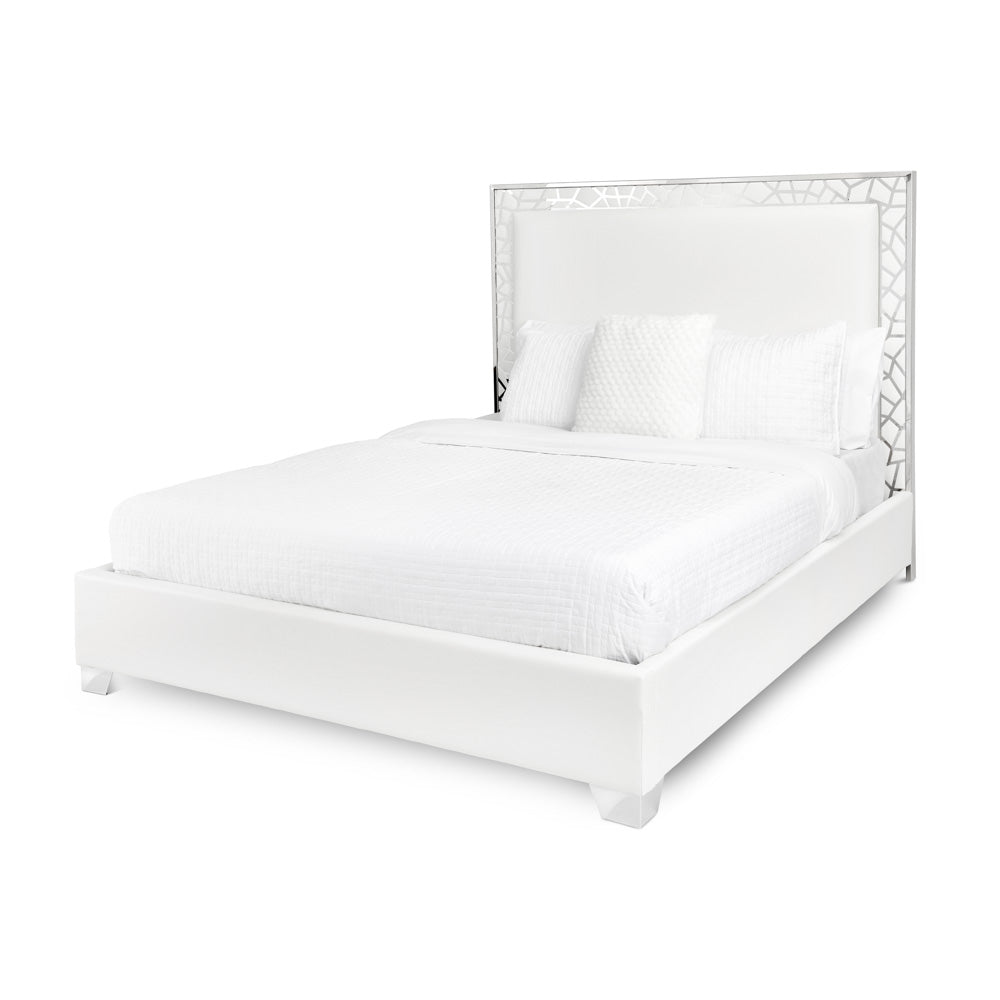 white single bed