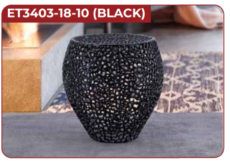 black side table