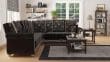 black sectional
