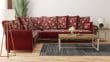 burgundy sectional