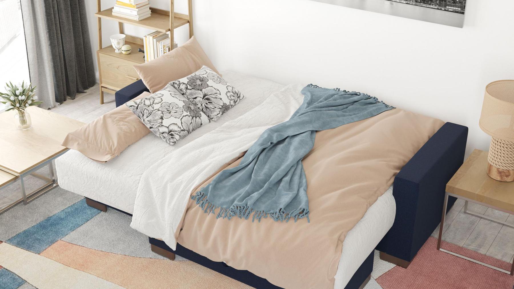 blue convert bed