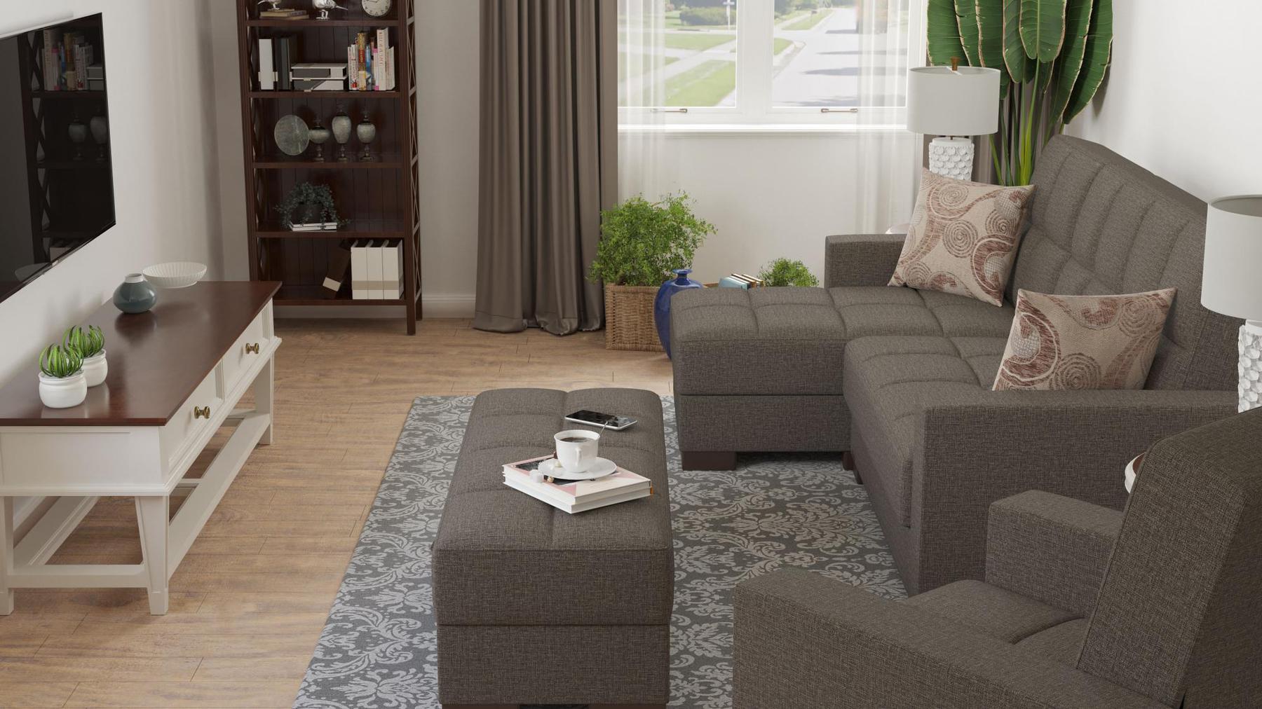 blue sofa sectional
