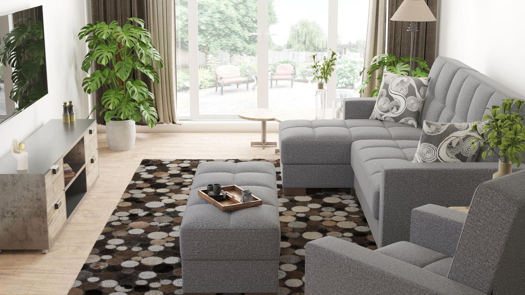 grey sofa sectional