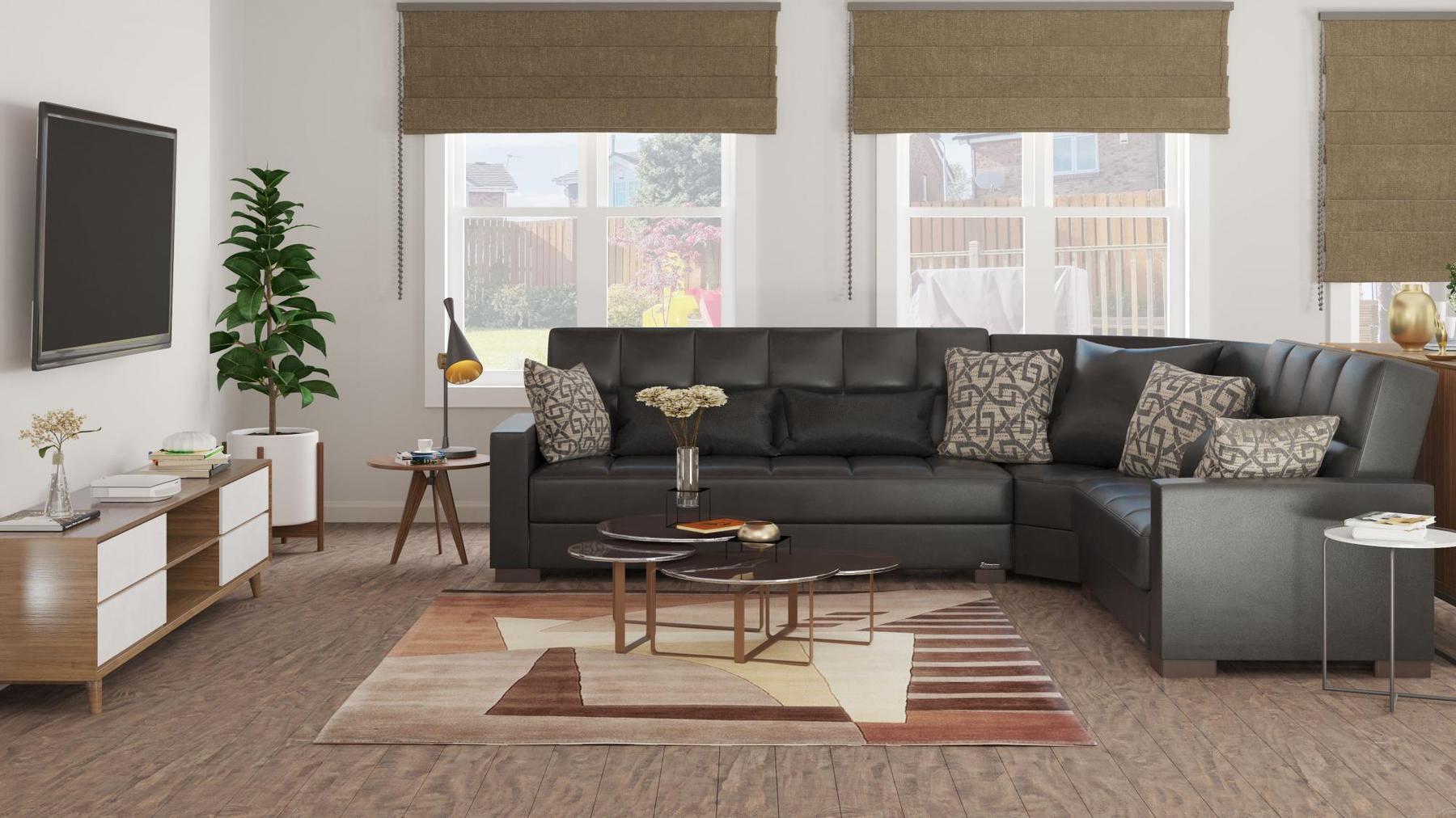 leather sofa sectional