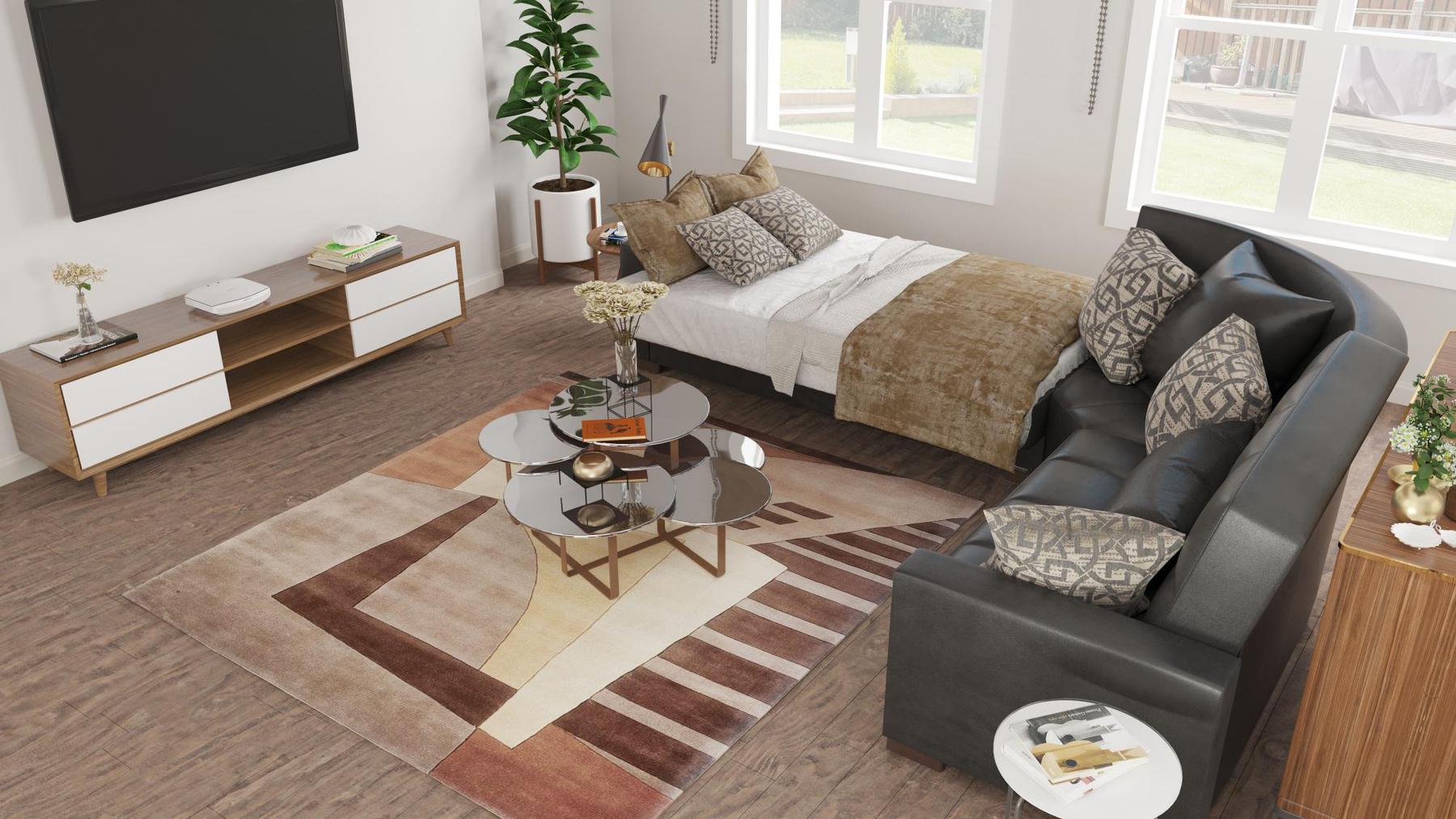 black convert bed