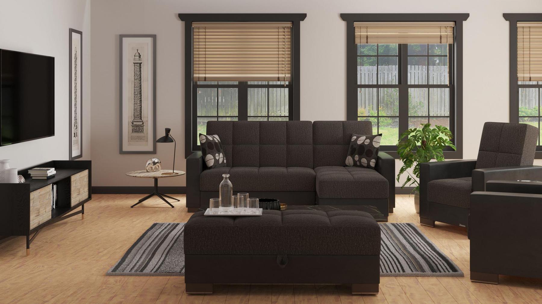 dark grey sectional