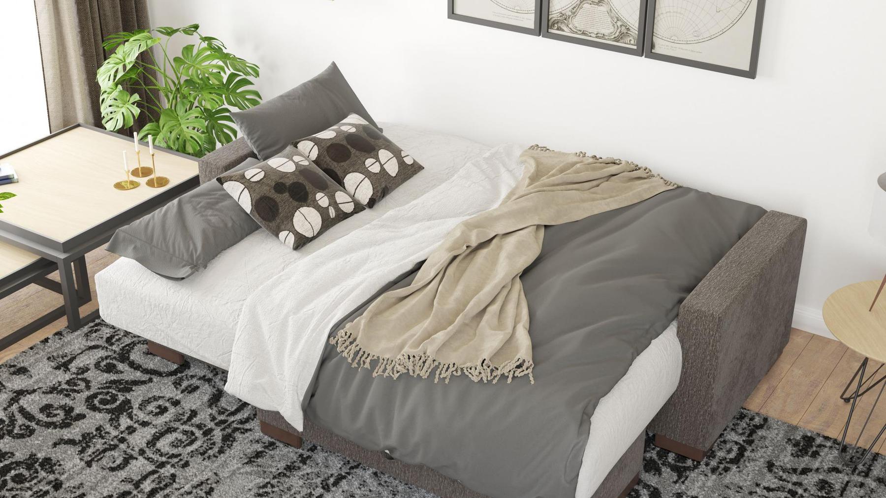 grey convert bed