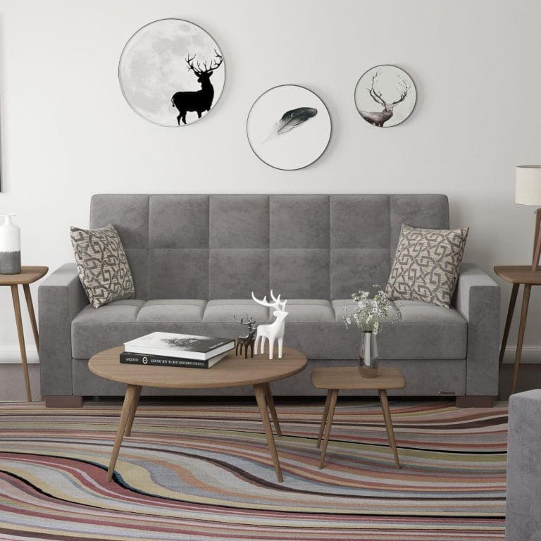 dark grey fabric sofa 