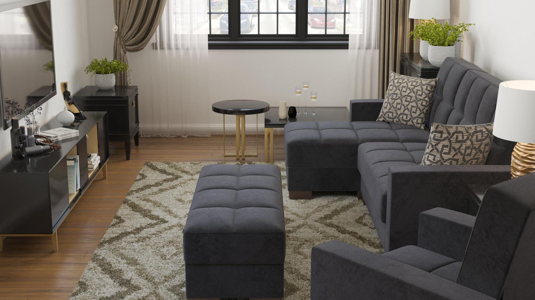 grey sofa sectional