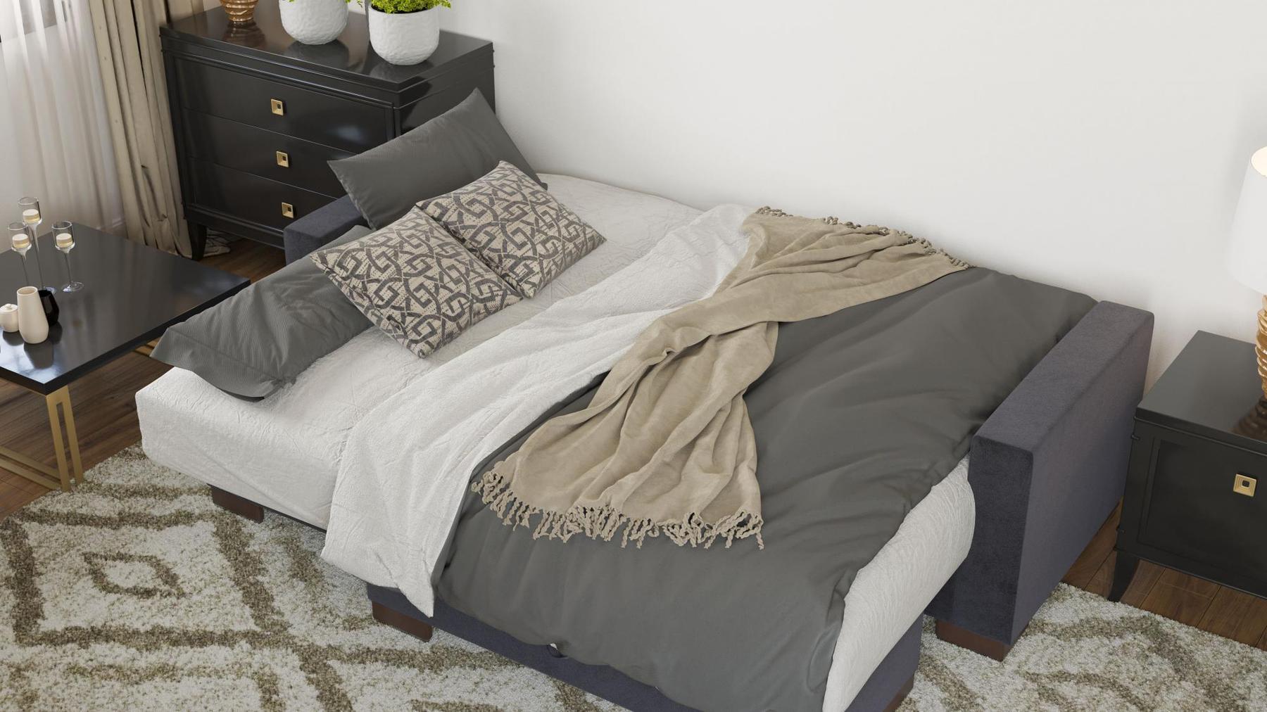 grey convert bed