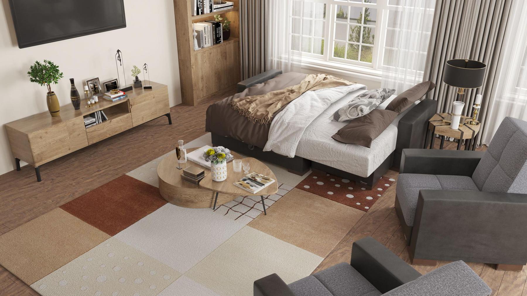 grey convert sofa bed