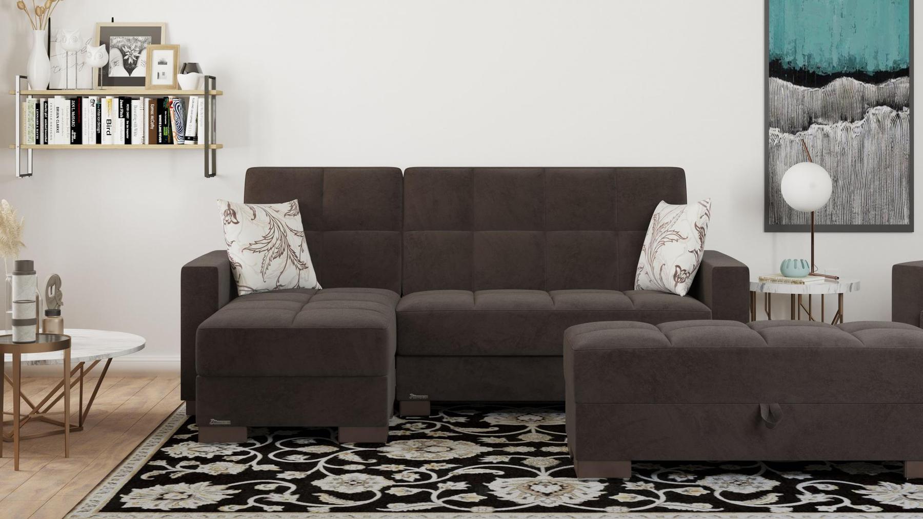brown sofa sectional