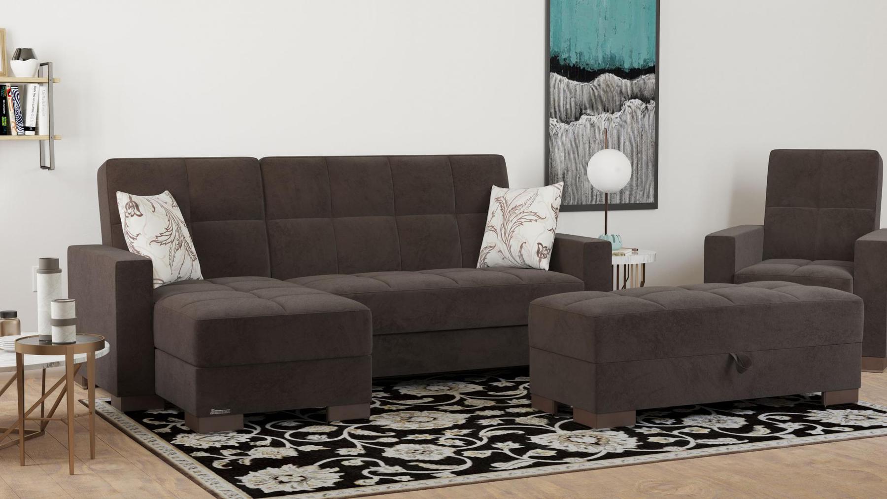 brown sofa sectional