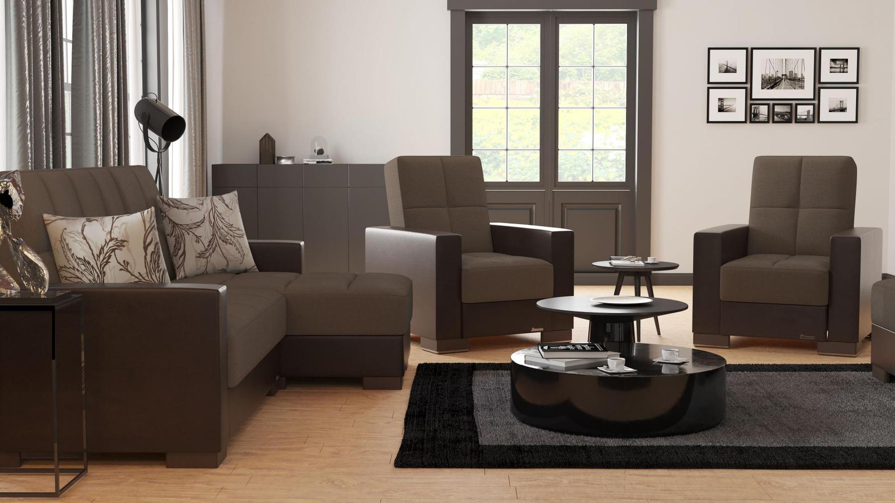 brown sofa set