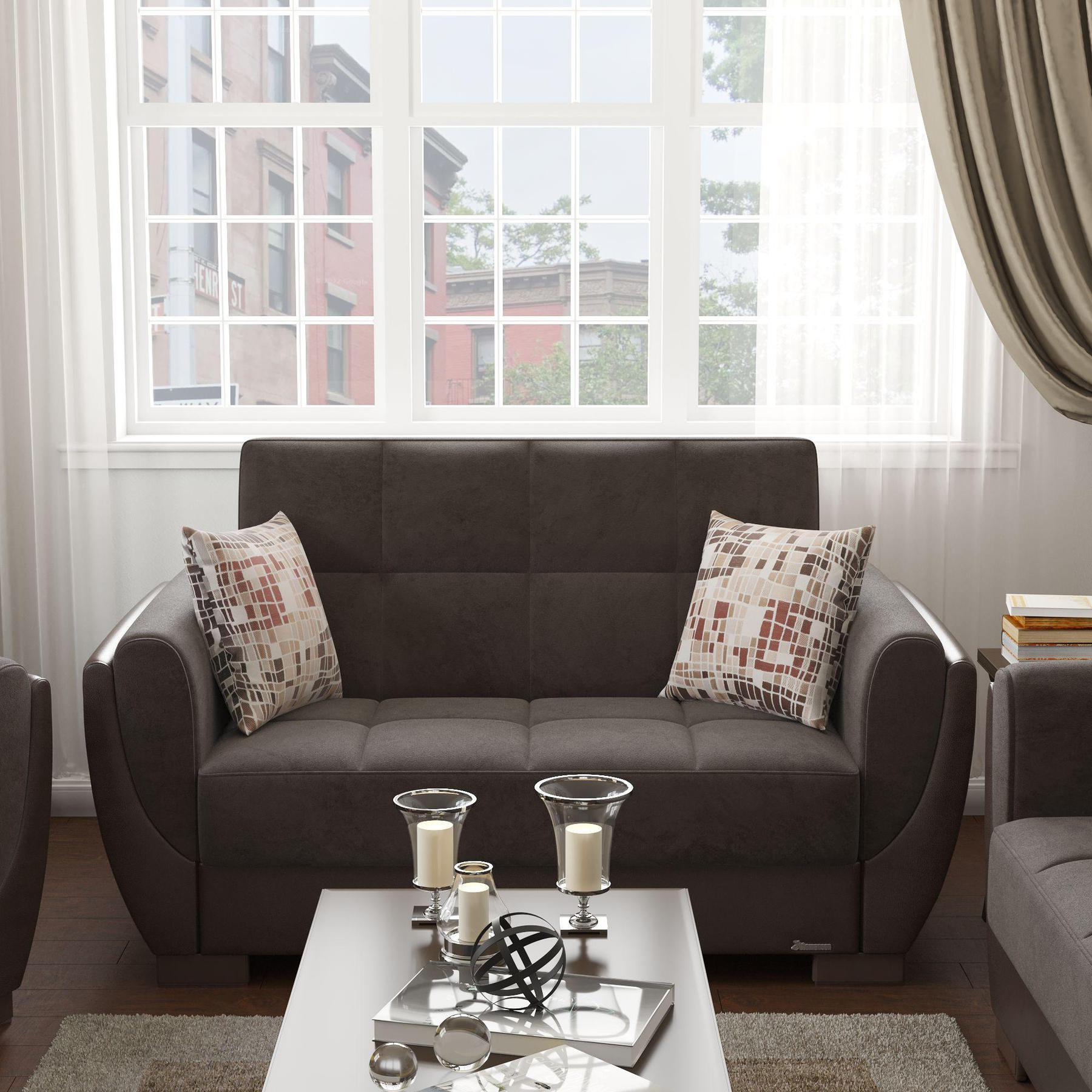 grey fabric sofa