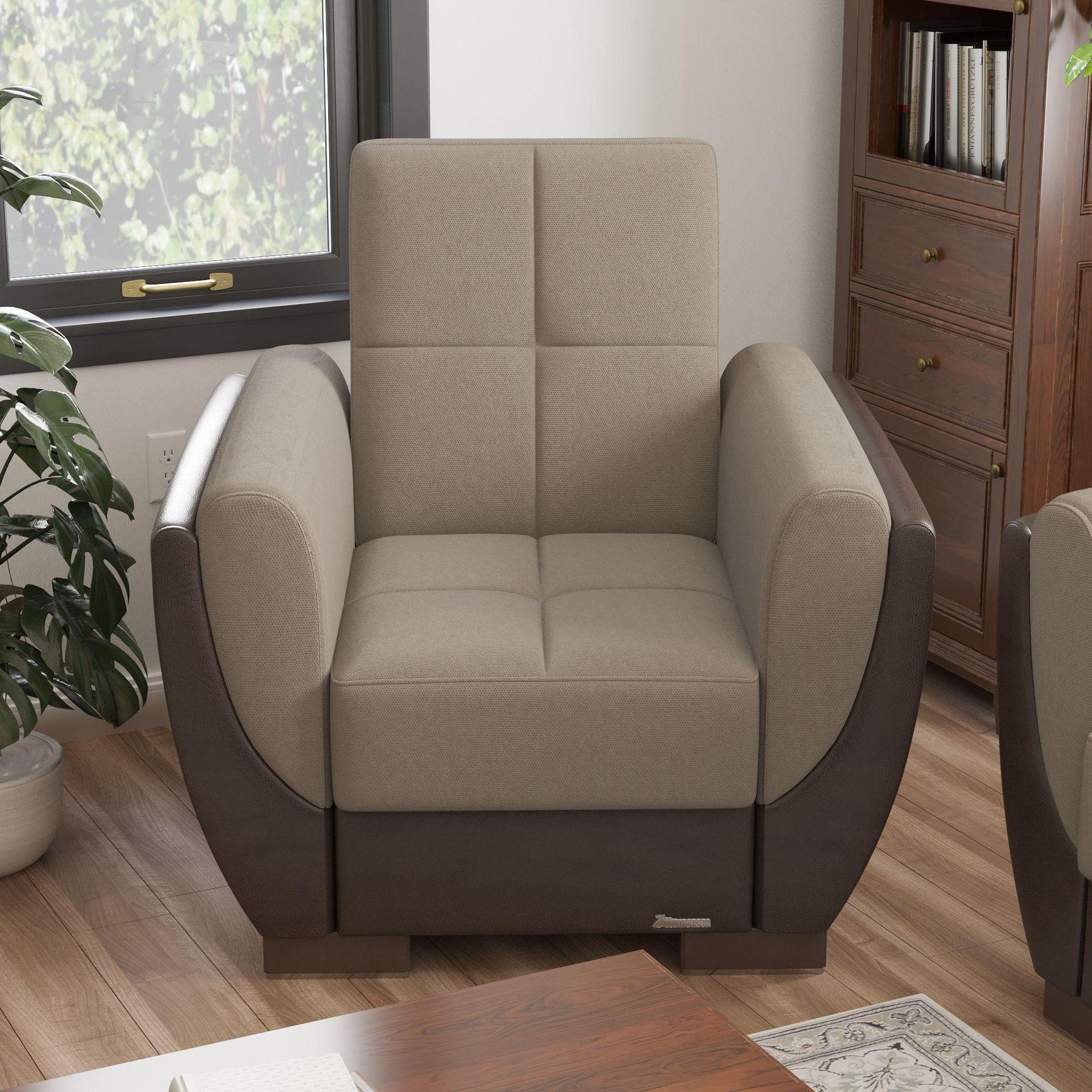 beige fabric sofa