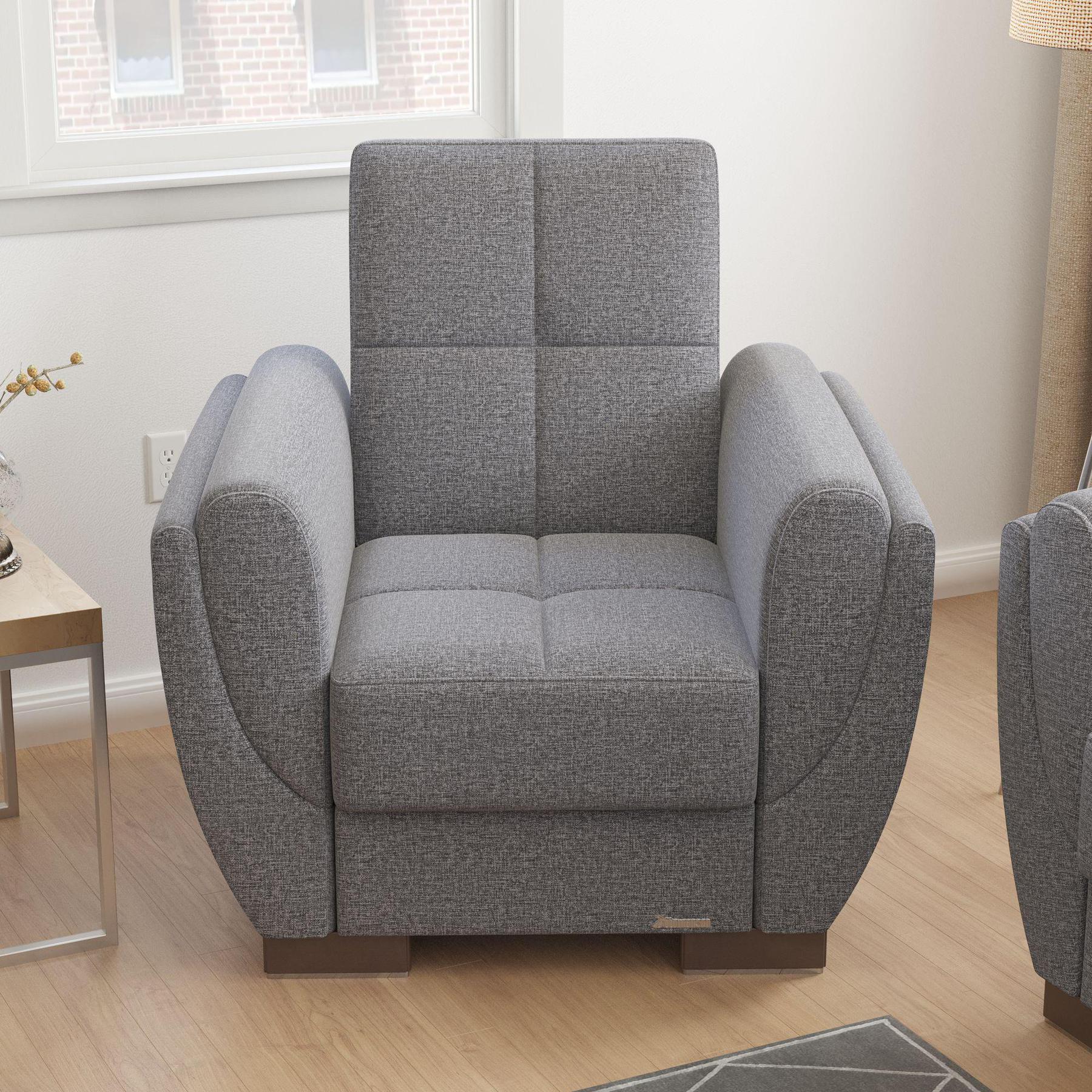grey fabric chair