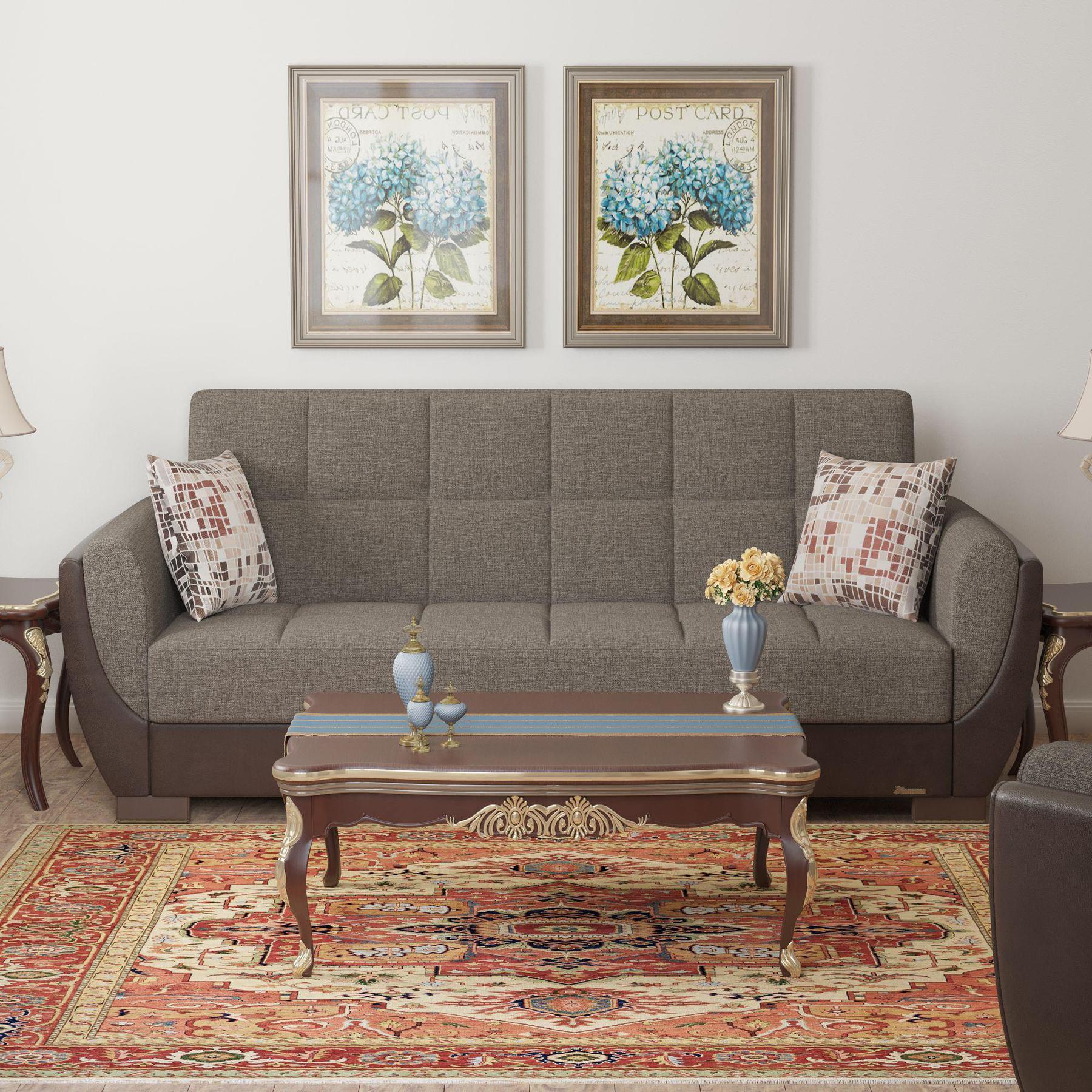 grey fabric sofa