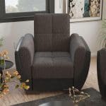 dark grey fabric sofa