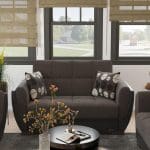 grey fabric sofa