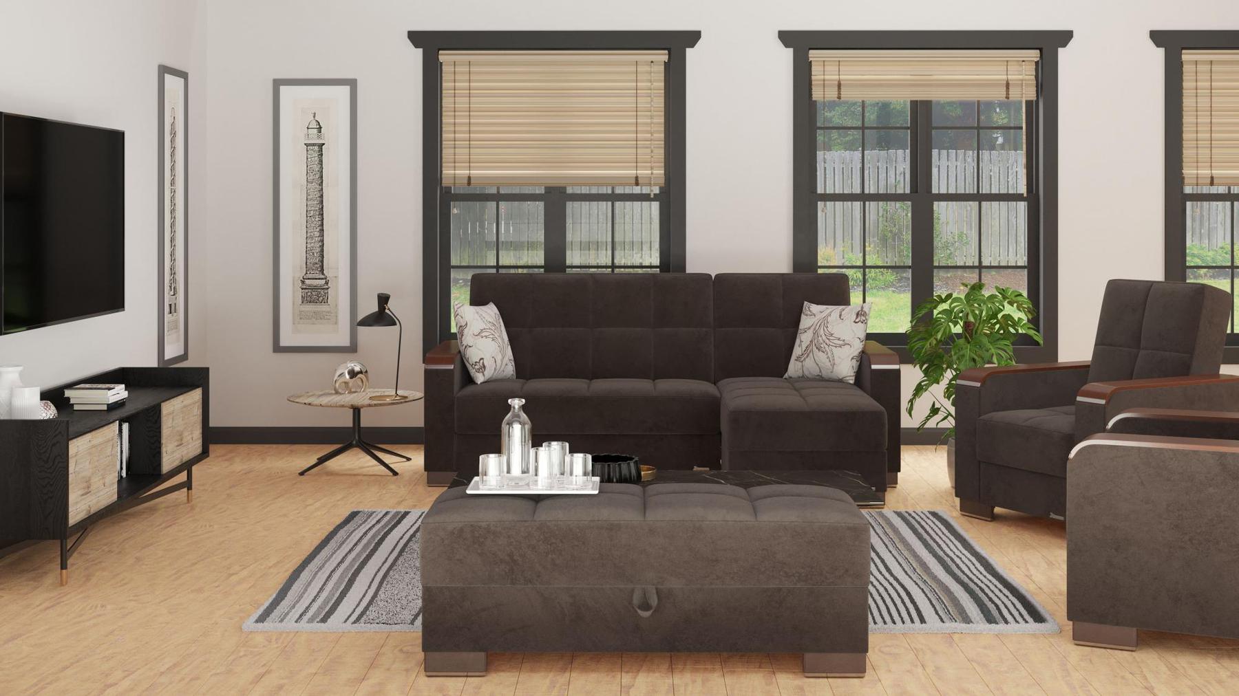 brown sofa sectional