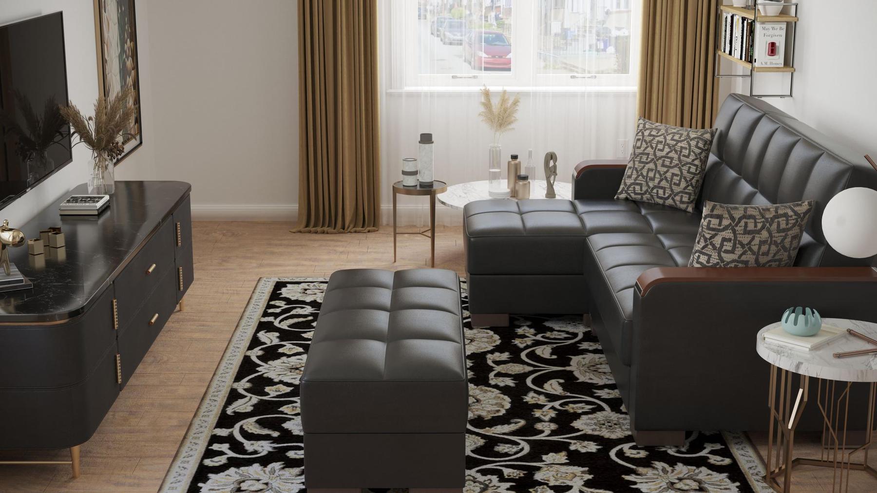 best dark brown leather sofa sectional